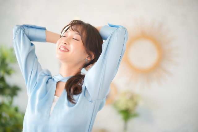 偏頭痛を改善した女性